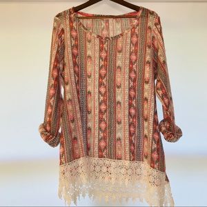 Swimsuit coverup sweater shirt top